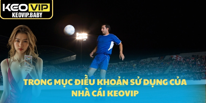 Trong mục điều khoản sử dụng của nhà cái Keovip