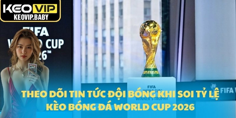 Theo dõi tin tức đội bóng khi soi tỷ lệ kèo bóng đá World Cup 2026