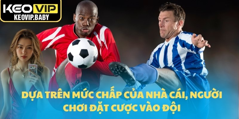 Dựa trên mức chấp của nhà cái, người chơi đặt cược vào đội