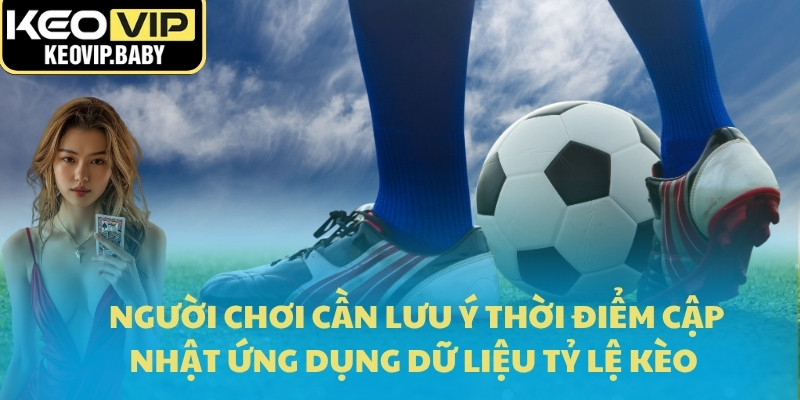 Người chơi cần lưu ý thời điểm cập nhật ứng dụng dữ liệu tỷ lệ kèo 